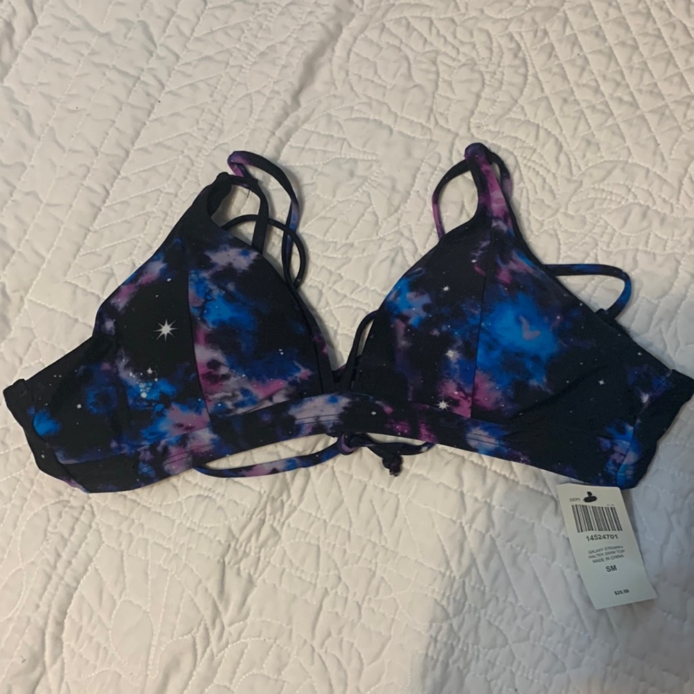 Size Small Hot Topic Galaxy Print Bikini Top - New
